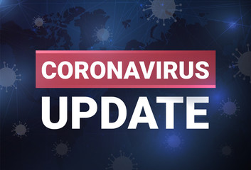 Coronavirus update, vector illustration, blog post  - 333758831