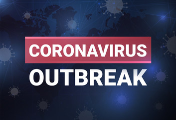 Coronavirus outbreak vector illustration, blog post  - 333758848