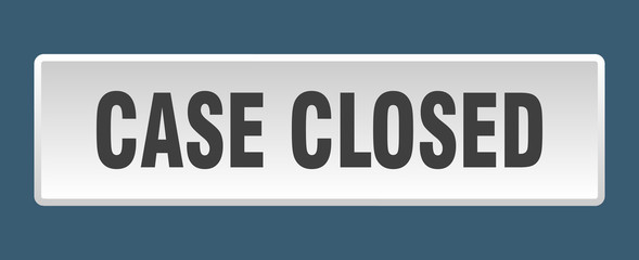 case closed button. case closed square white push button