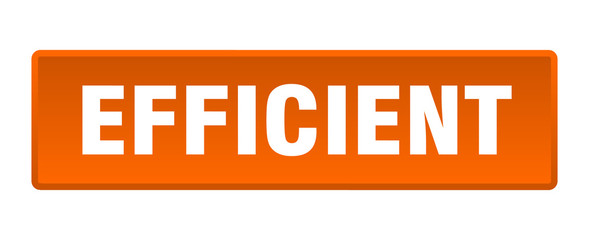 efficient button. efficient square orange push button
