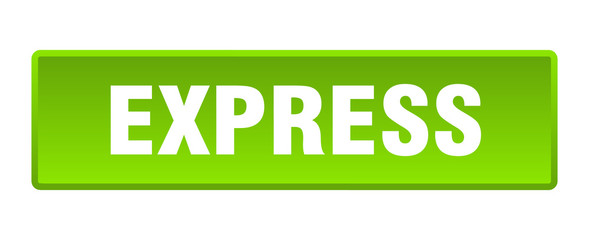 express button. express square green push button