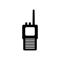 Walkie talkie icon isolated on white background. Portable radio transmitter icon