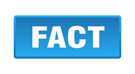 fact button. fact square blue push button