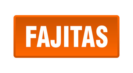 fajitas button. fajitas square orange push button