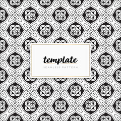 Background mandala seamless pattern vector