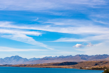 calm lake in New Zealand