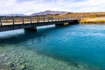 Calm river in New Zealand