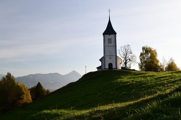 Fototapeta na wymiar old church in the mountains