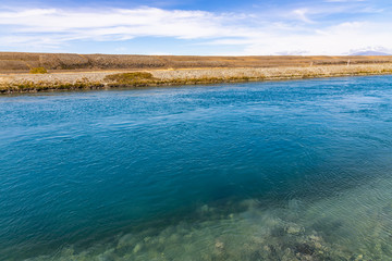 Calm river in New Zealand