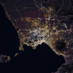 Map Napoli city. Italia - 333761482
