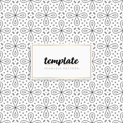 Background mandala seamless pattern vector