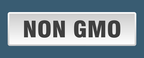 non gmo button. non gmo square white push button