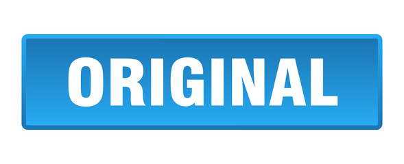original button. original square blue push button
