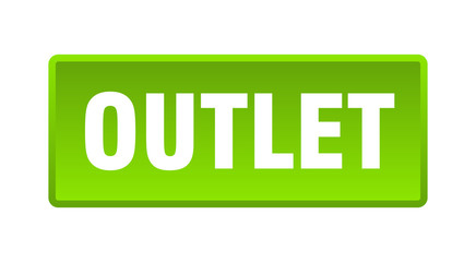 outlet button. outlet square green push button