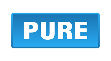 pure button. pure square blue push button