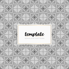 Background mandala seamless pattern vector