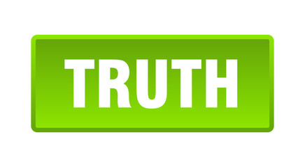 truth button. truth square green push button