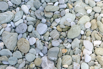 White and gray pebbles for background use