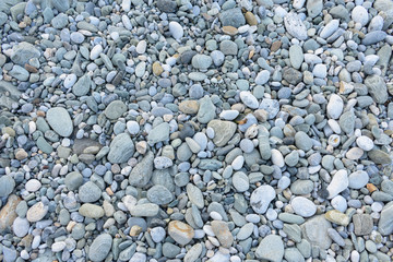 White and gray pebbles for background use