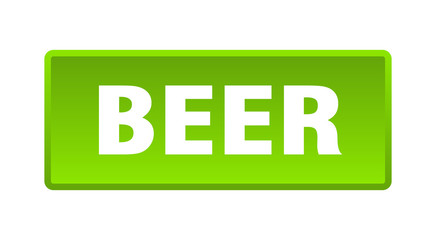 beer button. beer square green push button