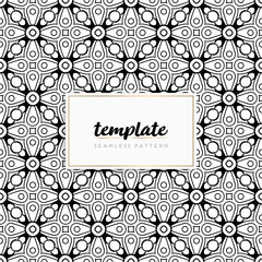 Background mandala seamless pattern vector