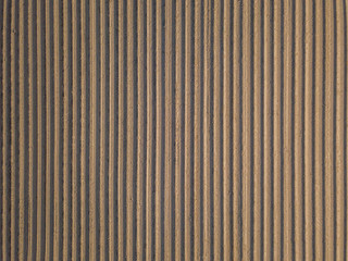 Aerial view of rows on potato farmland field. Concept of modern agriculture.