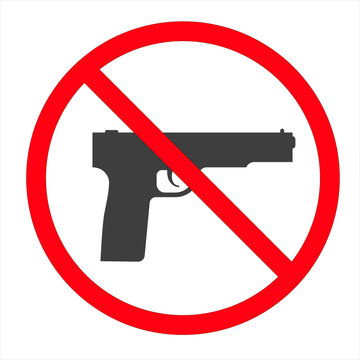 Symbol No gun on white background. EPS 10