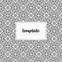 Background mandala seamless pattern vector