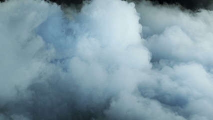 Photo of Real Smoke on a black background - realistic overlay for different projects.
