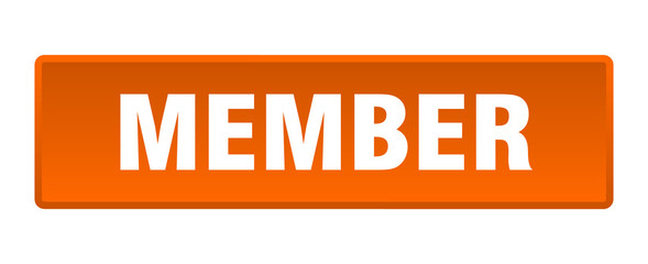 member button. member square orange push button