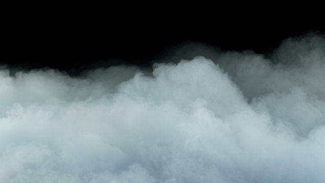 Photo of Real Smoke on a black background - realistic overlay for different projects.