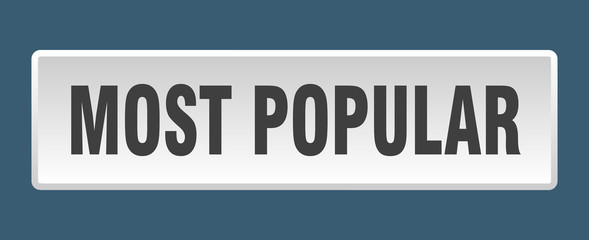 most popular button. most popular square white push button