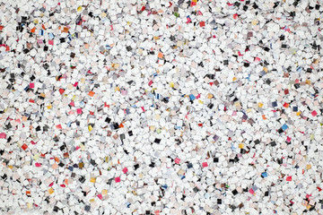 squares waste paper from Stapler
