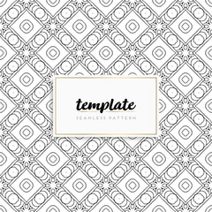 Background mandala seamless pattern vector