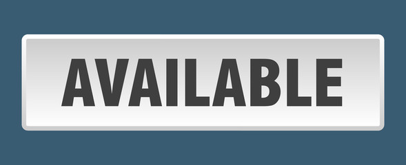 available button. available square white push button