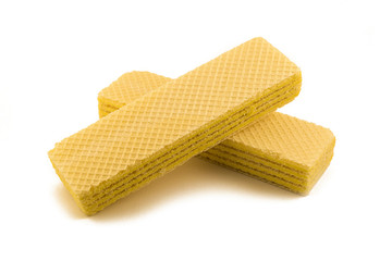 waffles on a white background