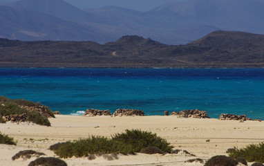 Three islands. Fuerteventura Lobos and Lanzarote