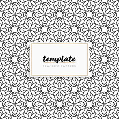 Background mandala seamless pattern vector