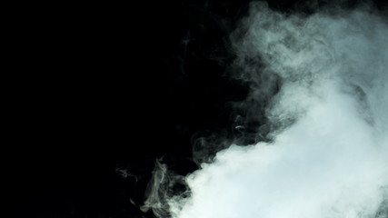 Smoke on black background realistic fog photo for different projects! Very beautiful backdrop wallpaper texture banner background still.