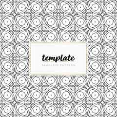 Background mandala seamless pattern vector