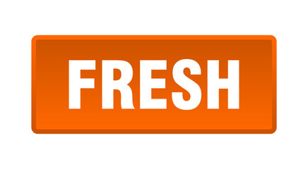 fresh button. fresh square orange push button