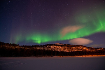 Polarlicht, Langvannet, Alta, Norwegen