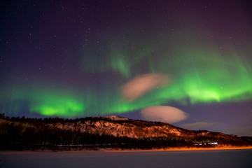 Polarlicht, Langvannet, Alta, Norwegen