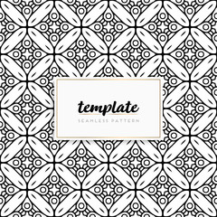 Background mandala seamless pattern vector