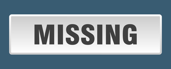 missing button. missing square white push button