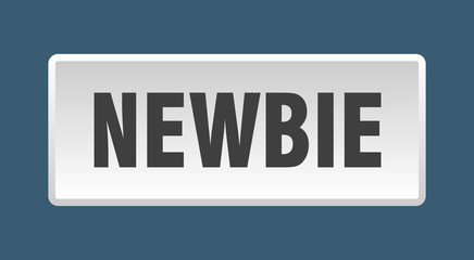 newbie button. newbie square white push button