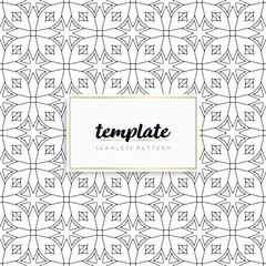 Background mandala seamless pattern vector