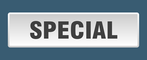 special button. special square white push button