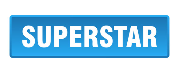 superstar button. superstar square blue push button
