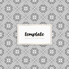 Obraz premium Background mandala seamless pattern vector